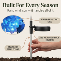 HYDRASHINE – Lampes solaires florales pour un éclat extérieur radieux