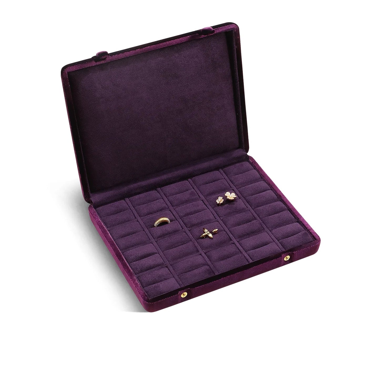 Velvet Jewelry Storage Case - Large Jewelry Box Organizer for Rings, Earrings & Pendants 10
