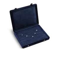 Velvet Jewelry Storage Case - Large Jewelry Box Organizer for Rings, Earrings & Pendants 12