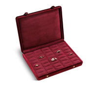 LUXENEST – Elegant Velvet Jewelry Case for Vanity Organization
