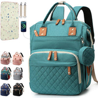 Versatile Diaper Bag Backpack with Changing Pad & Pacifier Case for Parents 7
