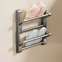 Versatile Wall-Mounted Shoe Rack & Slipper Holder for Efficient Storage 7