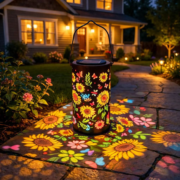 SUNPETAL – Lanterne solaire extérieure vibrante avec découpe papillon