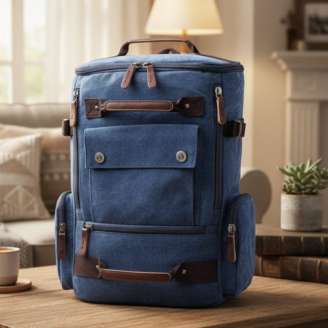 VintageCanvas - Spacious Travel Backpack with Laptop Compartment for Daily Use 1