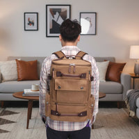 VintageCanvas - Spacious Travel Backpack with Laptop Compartment for Daily Use 3