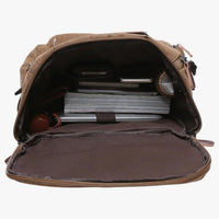 VintageCanvas - Spacious Travel Backpack with Laptop Compartment for Daily Use 5