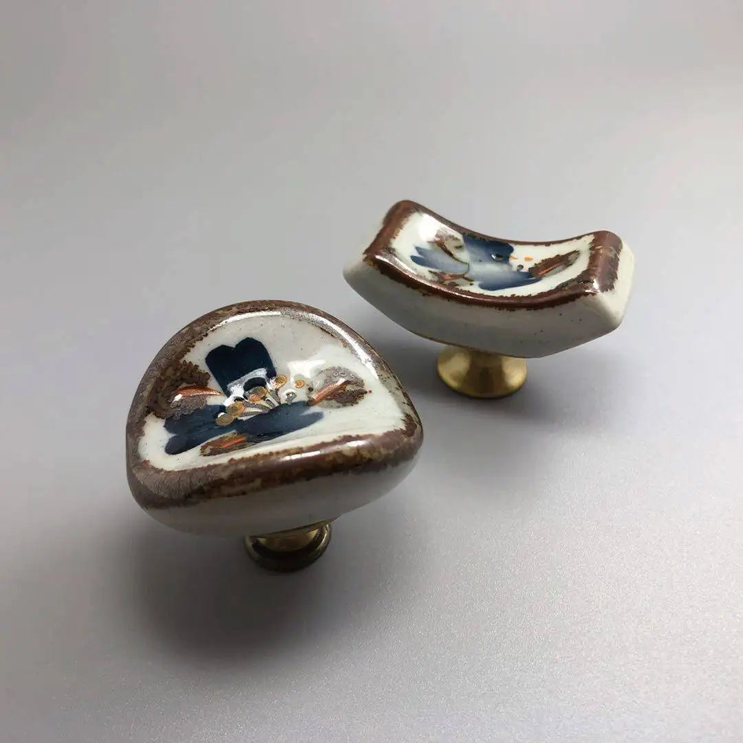 Vintage Ceramic Door Handles - Elegant Zinc Alloy Kitchen Cabinet Hardware 2
