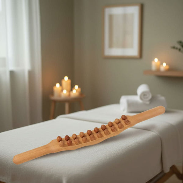 SERENIWOOD – Bâton de massage Gua Sha en bois fait main