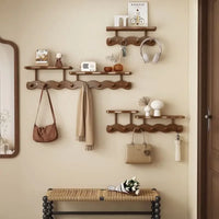 Wall Mounted Storage Rack for Clothes and Hats - Stylish Entrance Organizer 0