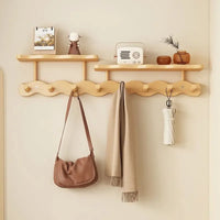 Wall Mounted Storage Rack for Clothes and Hats - Stylish Entrance Organizer 2