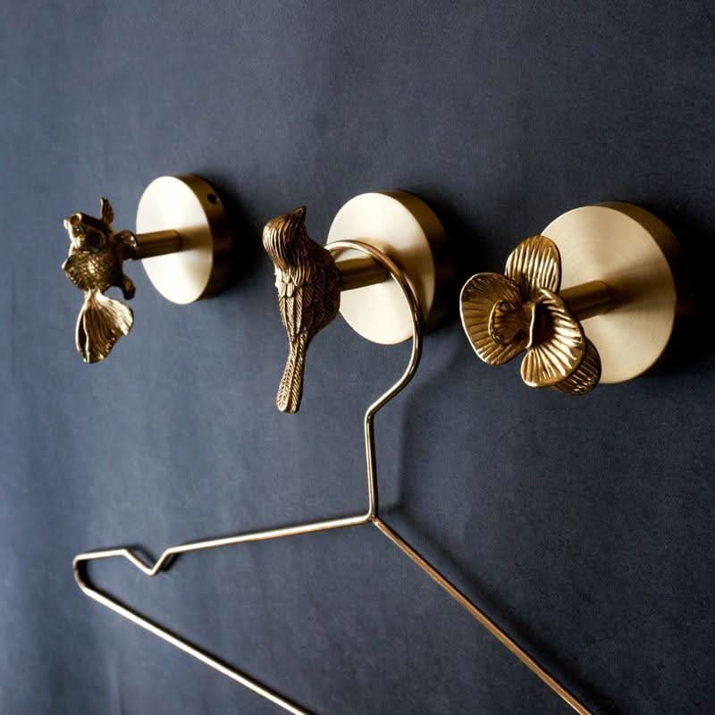 WildHang - Decorative Brass Animal Head Coat Hooks for Wall Organization 1