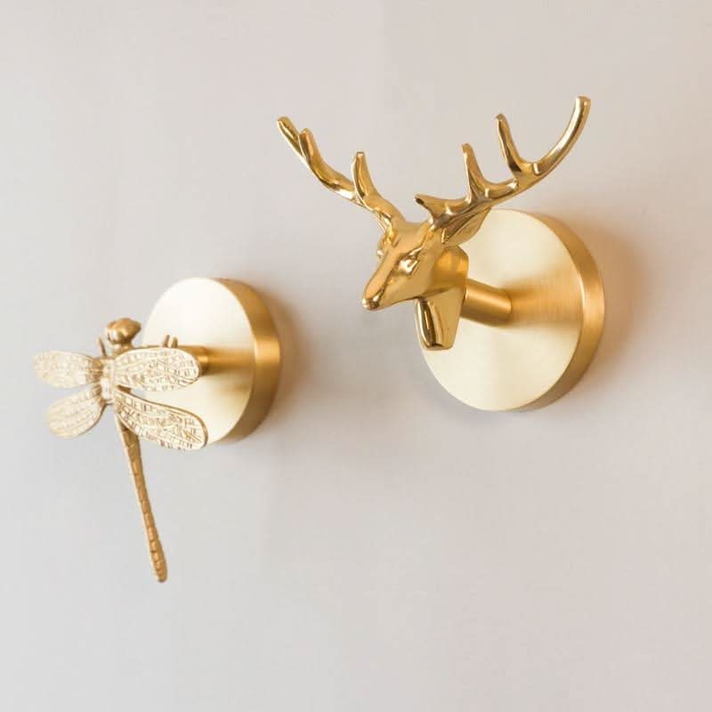 WildHang - Decorative Brass Animal Head Coat Hooks for Wall Organization 2
