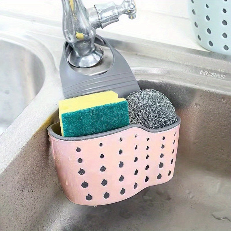 SINKORGANIX – Plateau de rangement réglable pour évier avec ensemble d'éponges