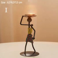LUMIVIBE – Abstract Metal Candle Holder Sculpture