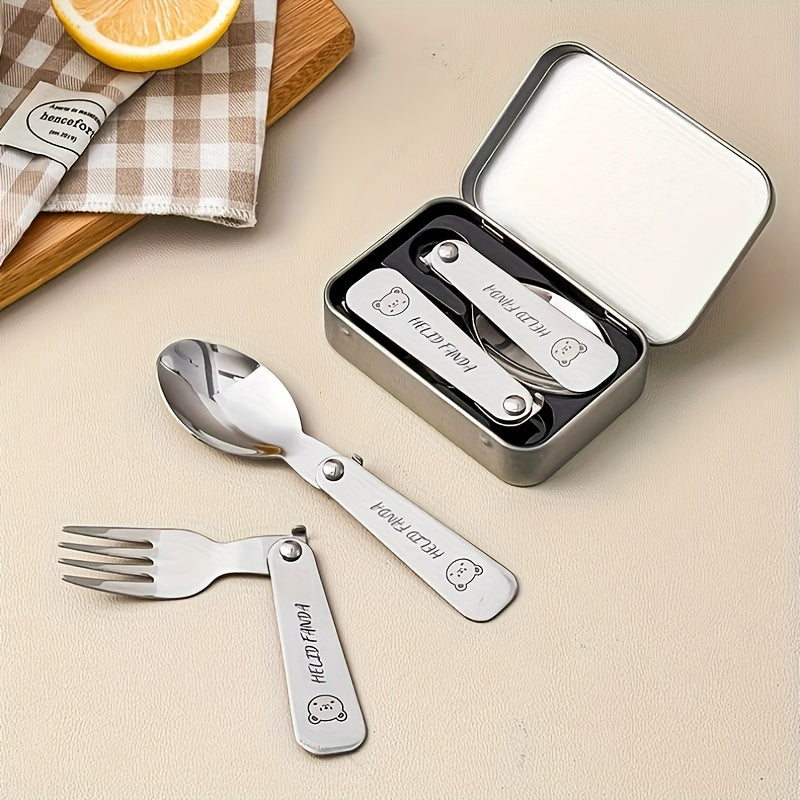 FOLDMATE – Portable Folding Fork Spoon Set
