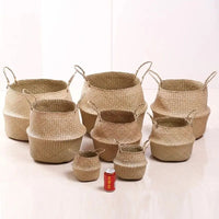 EARTHWEAVE – Panier de rangement tressé en herbe marine