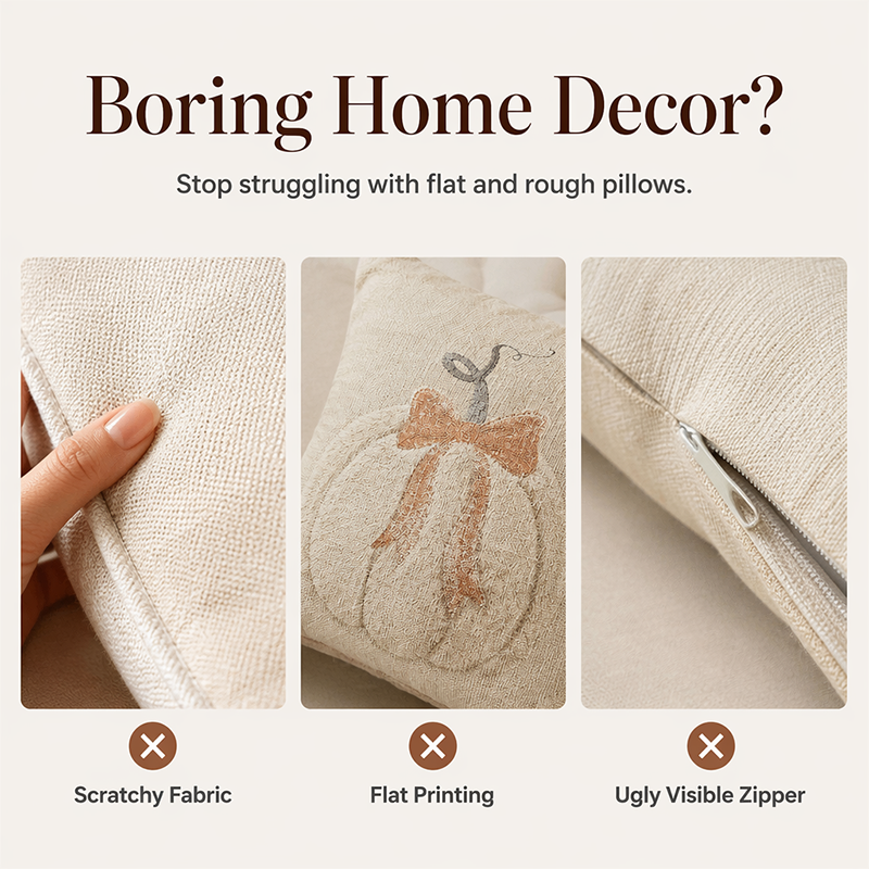FALLHAVEN – Autumn Pillow Cover for Warm and Cozy Style