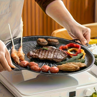 OUTDOORIX – Poêle à griller en fonte portable au design rustique