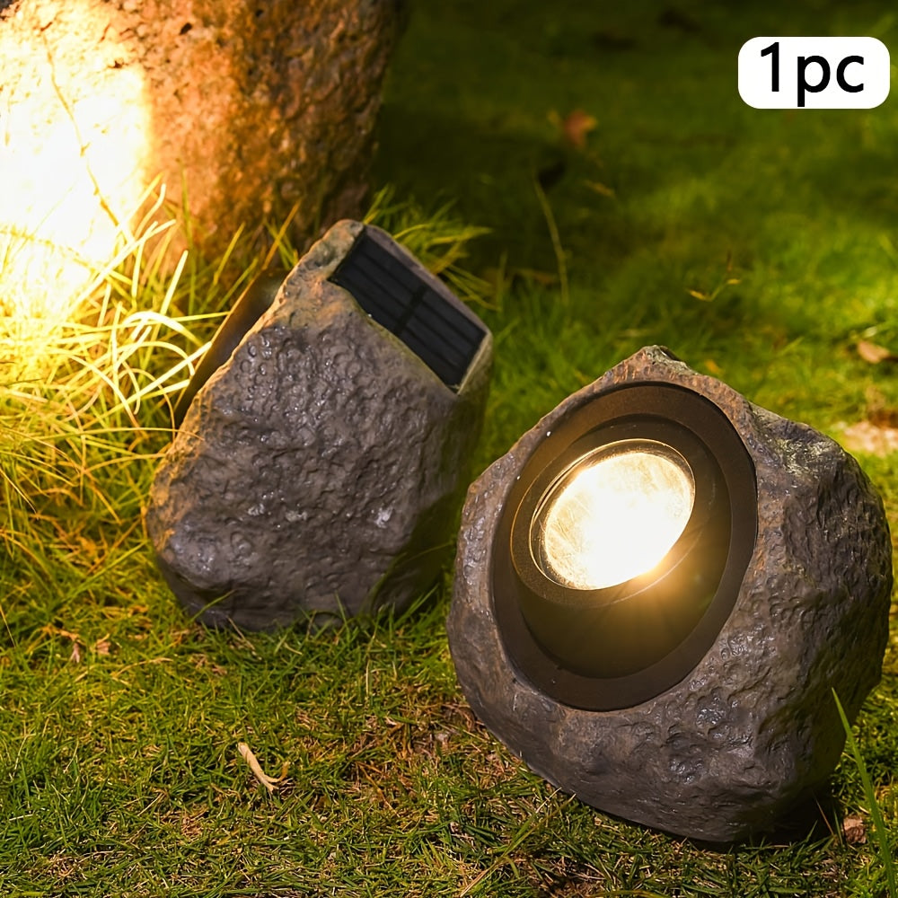 Stoneva - Solar simuliertes Felsen-Gartenlicht