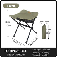 TREKSEAT – Tabouret de camping pliant en aluminium portable