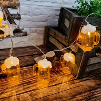 BREWGLOW – Dessus de chope de bière à LED pour un éclairage d’ambiance festif