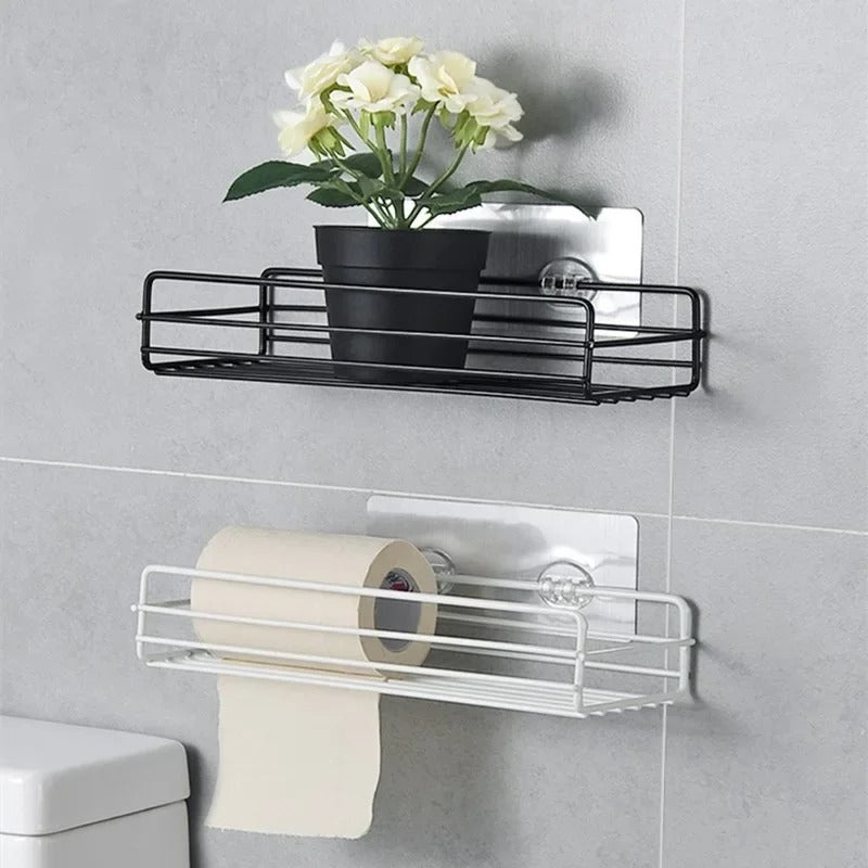 IRONOVA – Organisateur mural en métal pour étagère de salle de bain