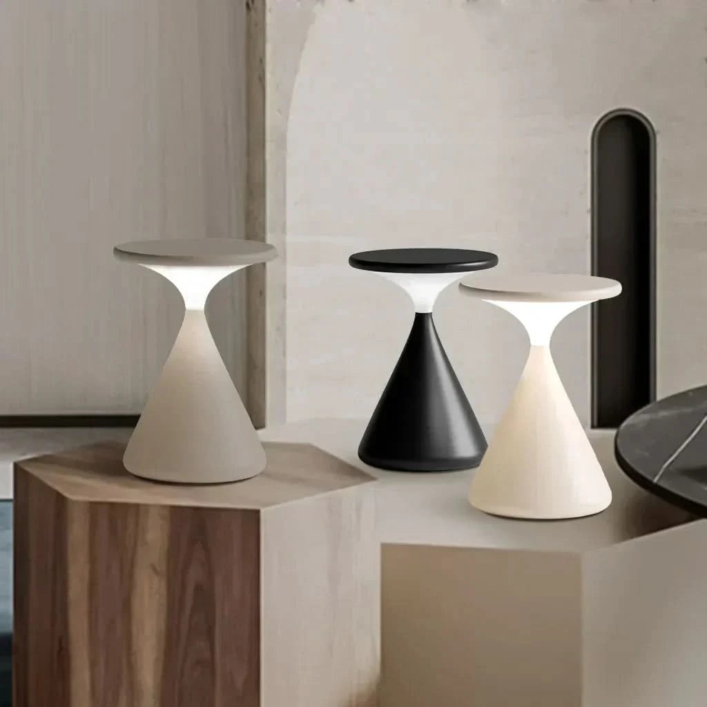 HORALUMIX – Cordless Hourglass LED Lamp for Elegant Ambient Lighting