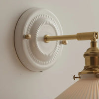 CERAPLEXORA – Applique da parete in ceramica plissettata per un arredamento elegante