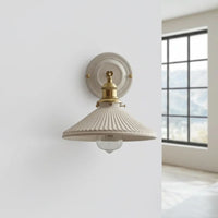 CERAPLEXORA – Applique da parete in ceramica plissettata per un arredamento elegante