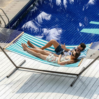 QUILTFLOW – Double Quilted Hammock for Patio & Poolside Comfort