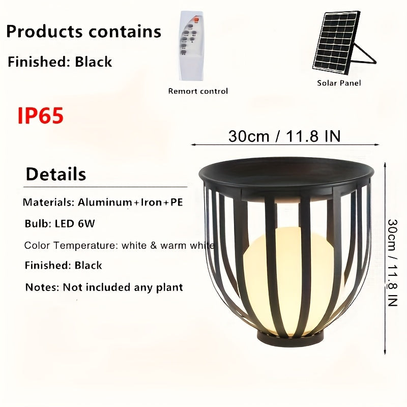Aurevia - SolarGlow Remote Control Outdoor Garden Lamp