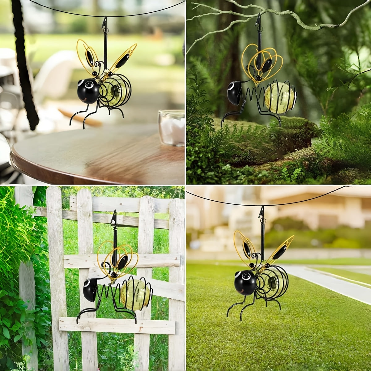 Beevanna - Hanging Solar Bee Garden Light