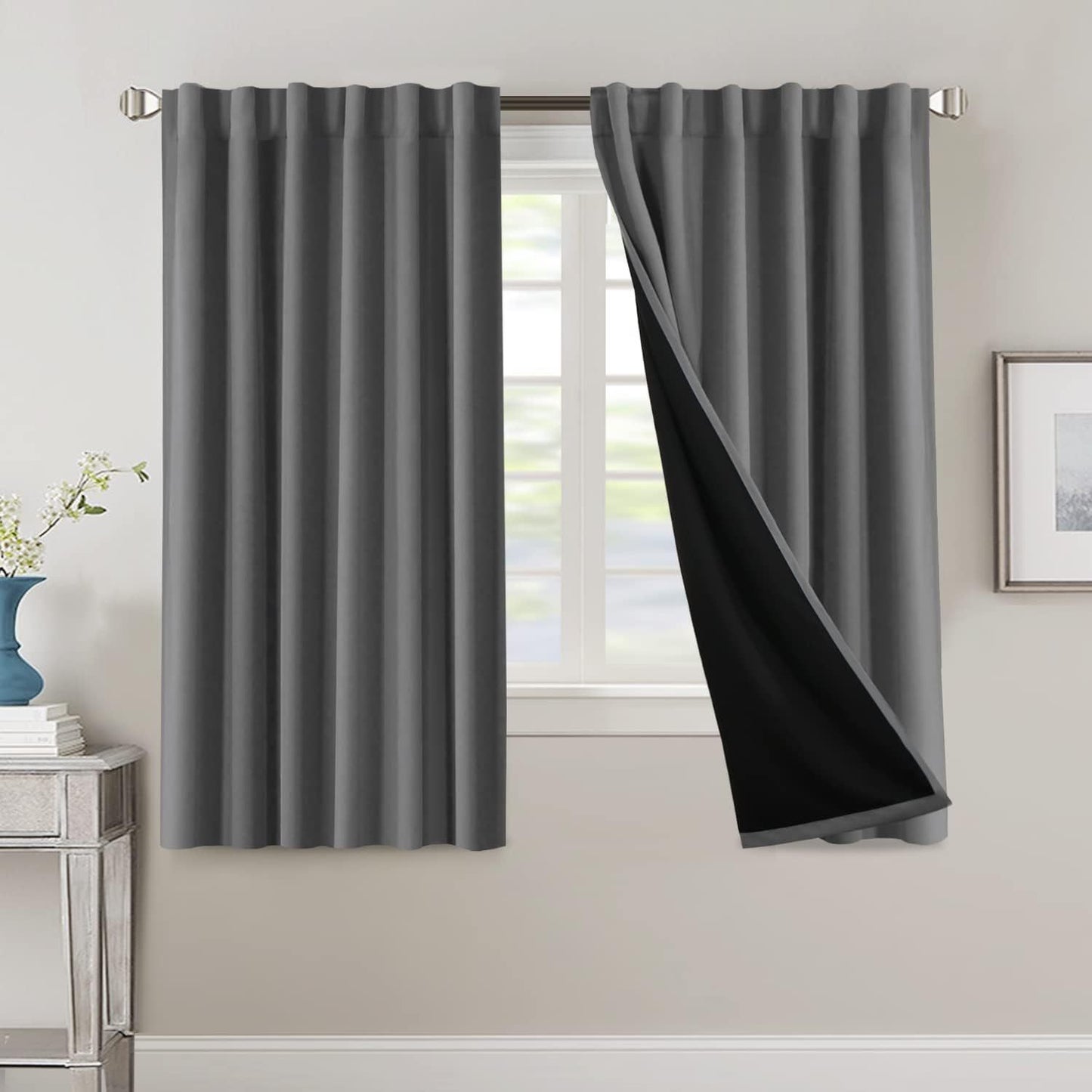 WINDOWFLOW – Long Blackout Drapes for Living Room & Bedroom Use