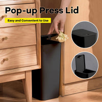 PRESSLUX – Slim Press Top Trash Can 10L