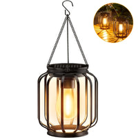 Lanterra - Solar Hanging Metal Outdoor Lantern