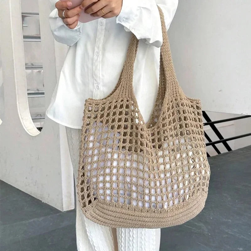 SANDWEAVE – Sac de plage en crochet tissé