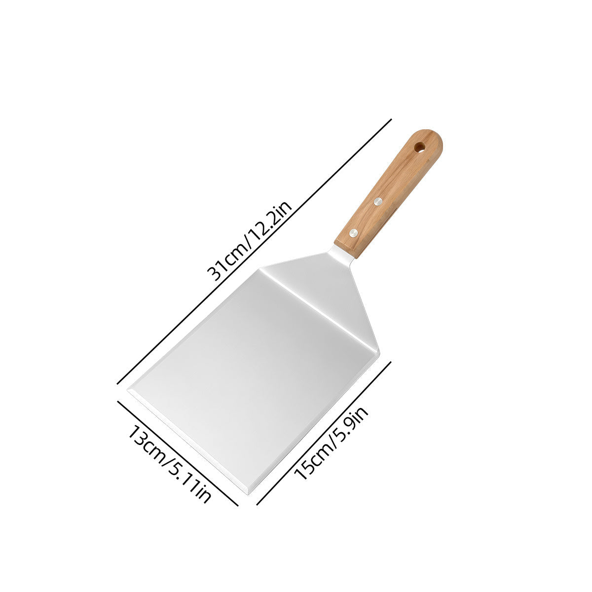 FLIPCRAFT – Spatule ergonomique pour barbecue en acier durable