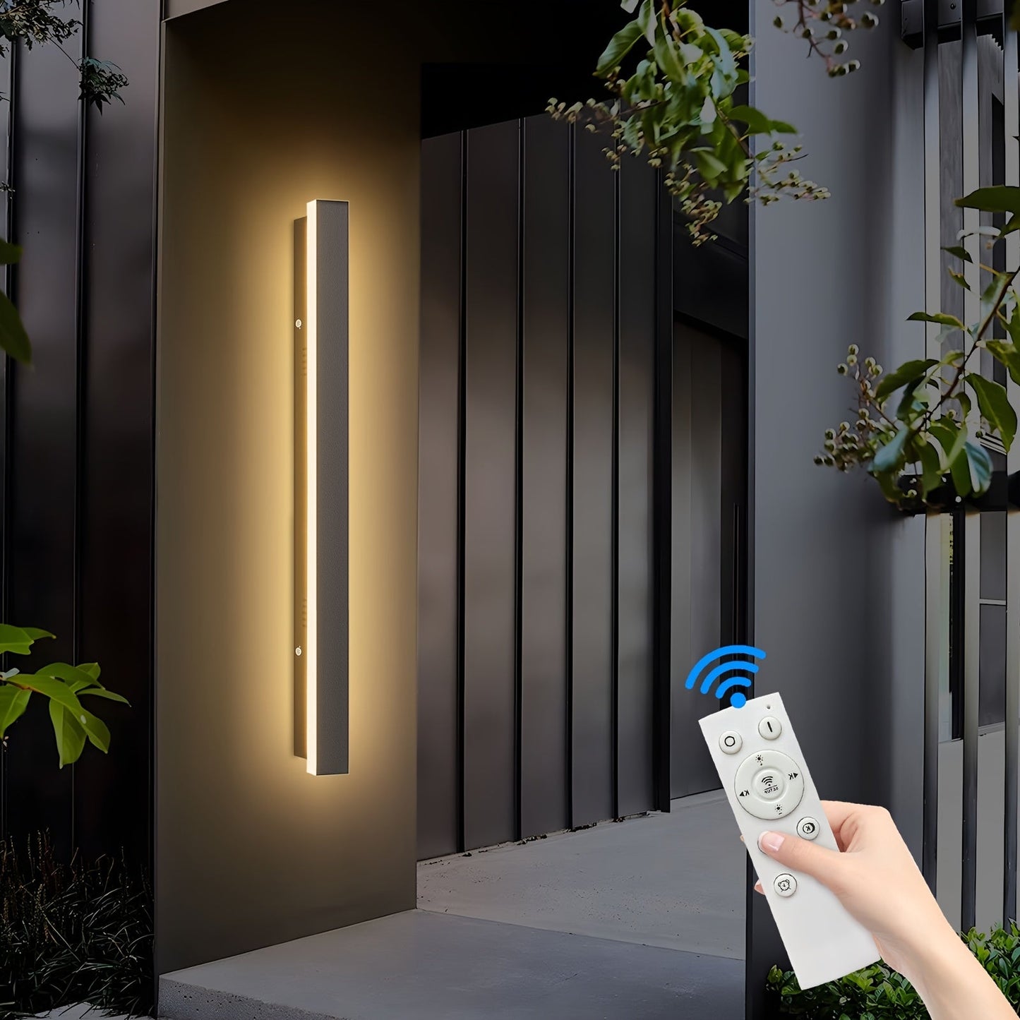 Brillanova - Dimmable Long Outdoor Wall Sconce