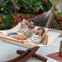 QUILTFLOW – Double Quilted Hammock for Patio & Poolside Comfort