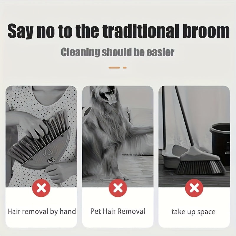 SWEEPFLOW – Compact Broom Dustpan Cleaning Set
