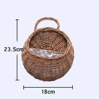 VINEHAVEN – Hanging Wicker Wall Planter Basket