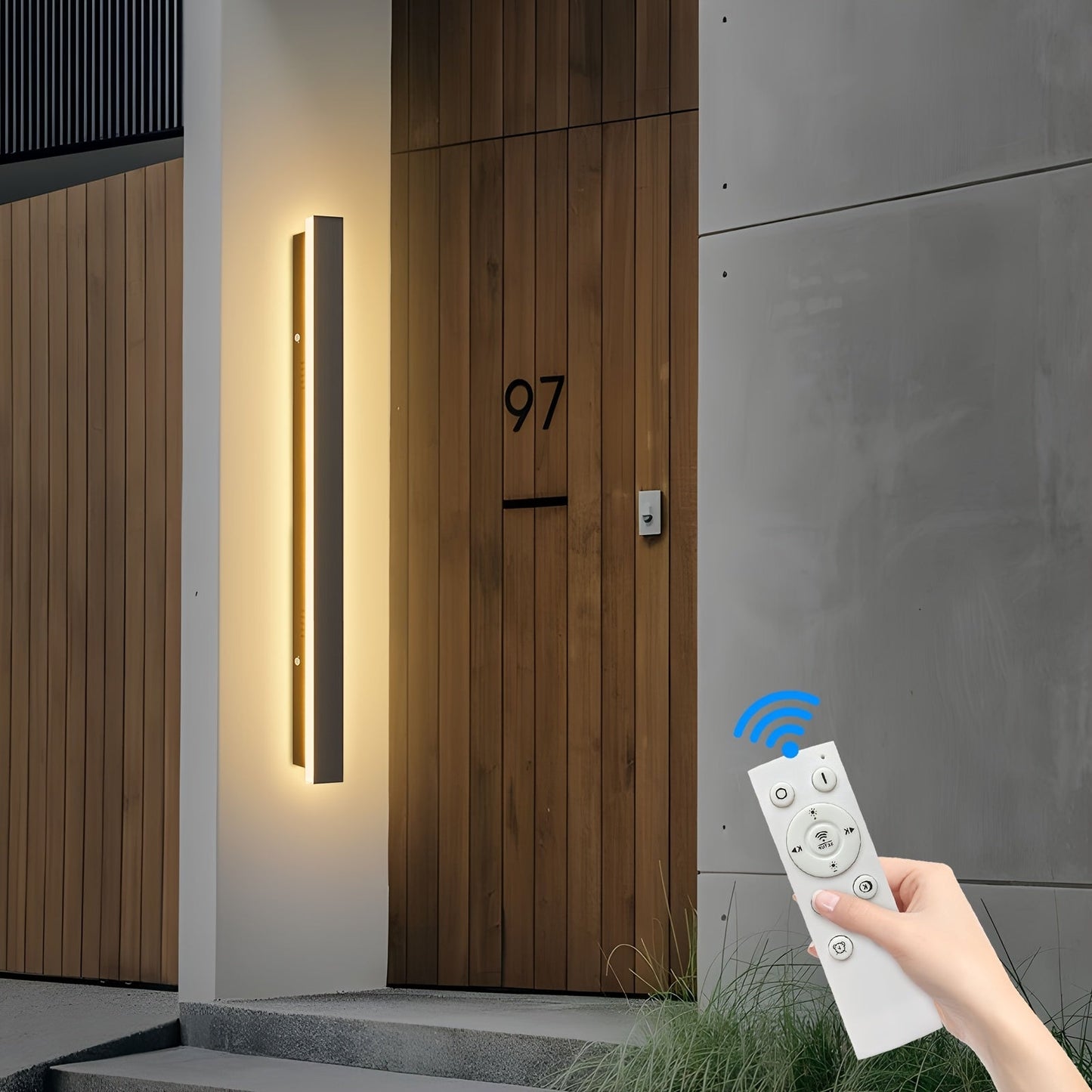 Brillanova - Dimmable Long Outdoor Wall Sconce