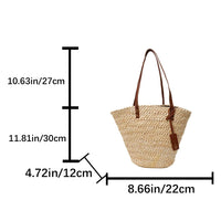 SUNHAVEN – Sac de plage tressé en paille
