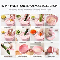 CHOPNOVA – 12 In 1 Multifunction Vegetable Chopper Slicer