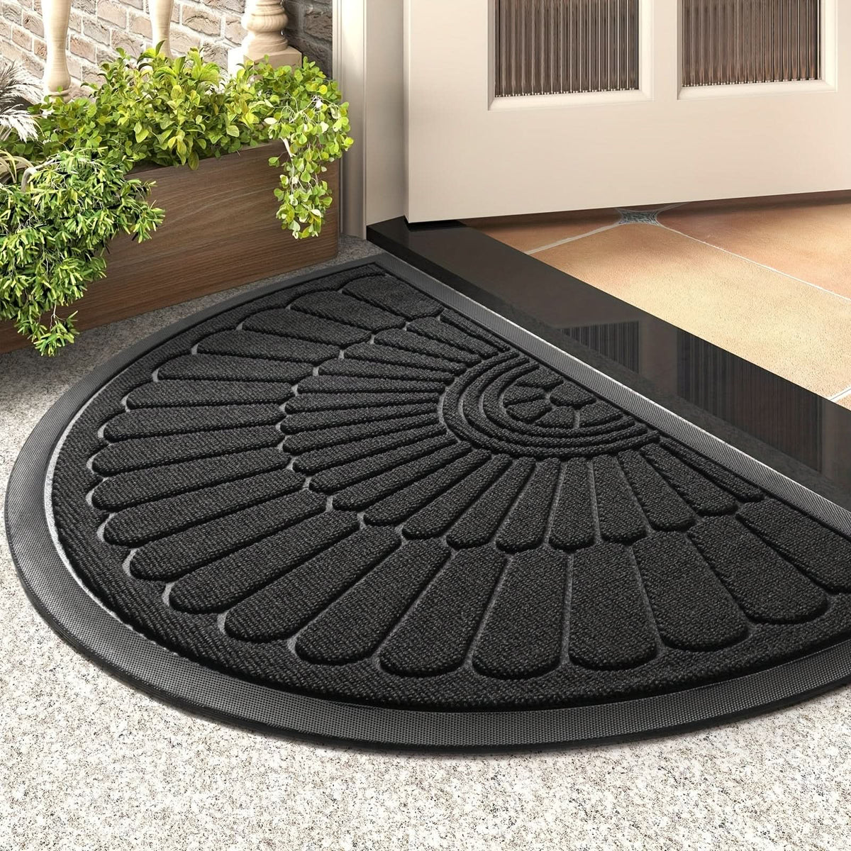 CRESNORIA – Half-Moon Entry Mat for Stylish Home Entrances