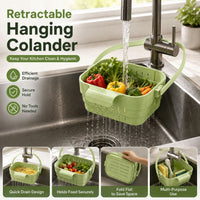 COLLAFLEX – Retractable Hanging Colander for Space-Saving Organization