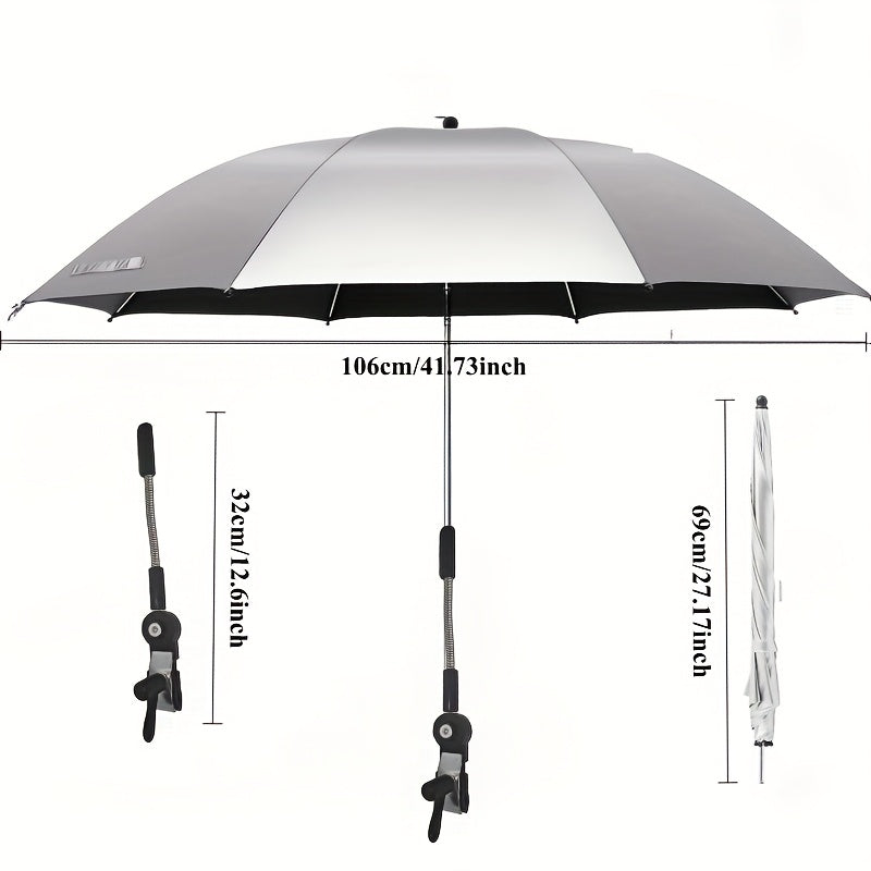 SUNCLIPSE – Adjustable Outdoor Sunshade Umbrella