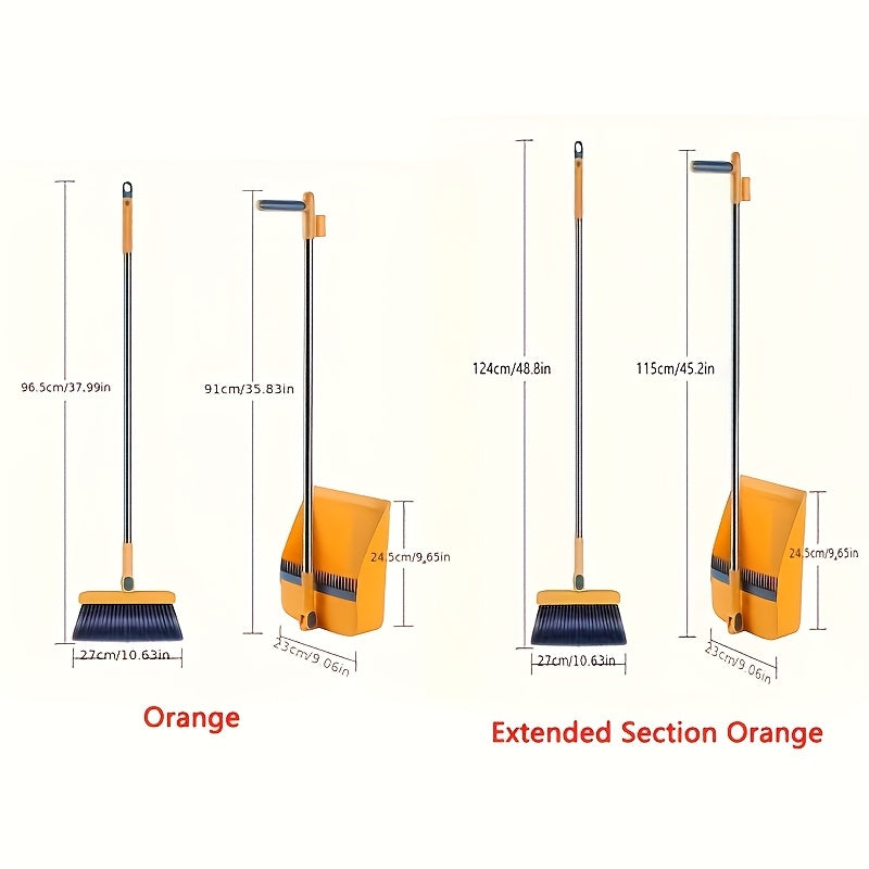 SWEEPVEX – Long Handle Broom and Dustpan Cleaning Set