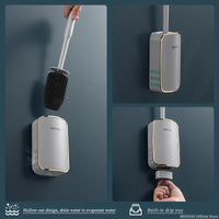 LUXCLEANSE – Wall Mounted Quick Dry Toilet Brush Set