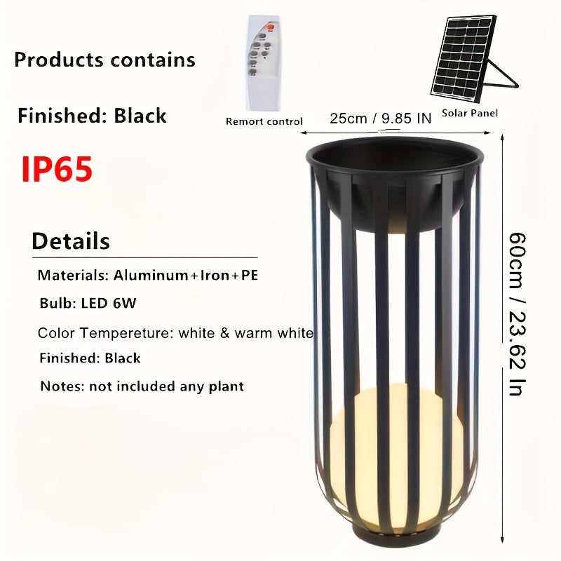 Aurevia - SolarGlow Remote Control Outdoor Garden Lamp